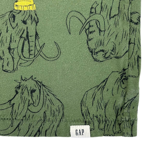 Gap Boys Playtime Favorites Winter Mammoths Long Sleeve Tee 3 Years - Picture 2 of 5